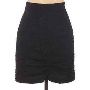 Anthropologie Leifsdottir Black Skirt Medium M Excellent Versatile RARE HTF